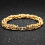 Double-Headed Golden Dragon Luck Bracelet