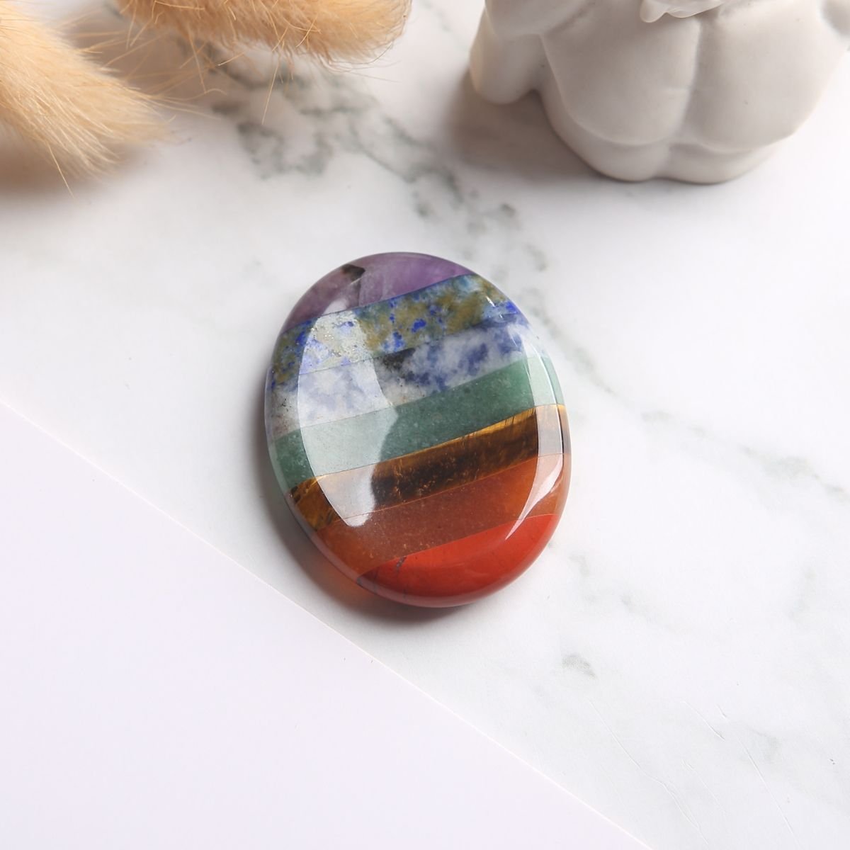 7ChakraWorryStone1_45fc6903-2b2a-496b-8b78-9f0af877b640.jpg 7 Chakra Worry Stone - For Anxiety & Stress - 图片 1