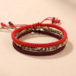 Tibetan Buddhist Knot Lucky Rope Bracelet