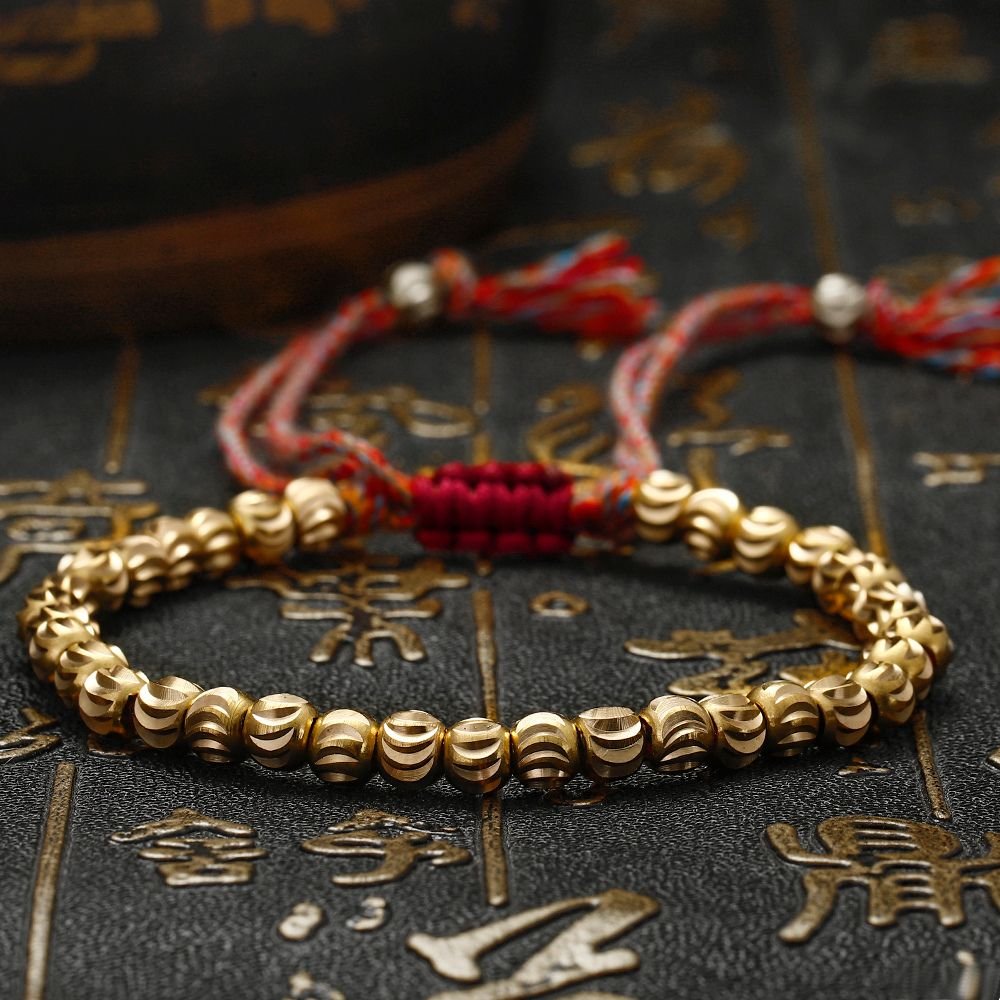 CopperBeadsTibetanBracelet1.jpg Copper Beads Tibetan Bracelet - 图片 1