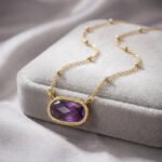 Crystal Pendant Necklace - Amethyst, Tiger Eye, Rose Quartz, Green Aventurine