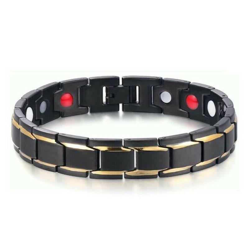 MagneticTherapyBracelets-Black_Silver_Gold3.jpg Magnetic Therapy Bracelets - Black, Silver, Gold - 图片 1