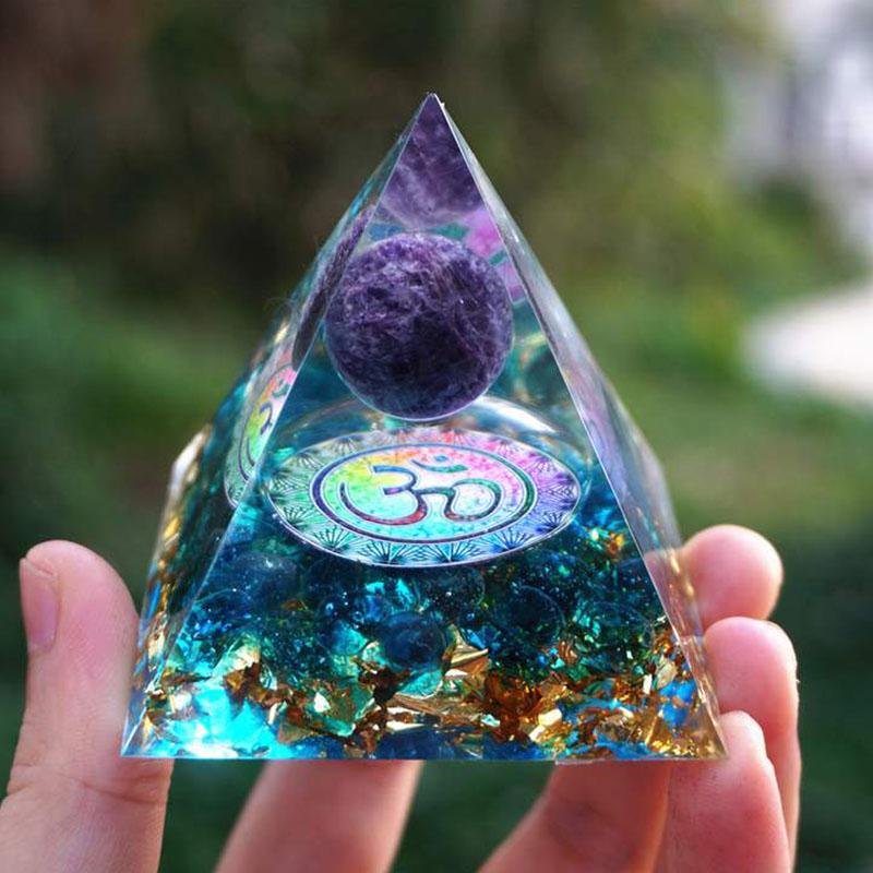 OrgonitePyramid_OrgoneEnergyGenerator-01.jpg Amethyst Orgonite Pyramid - Orgone Energy Generator - 图片 1