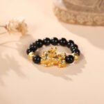 Pixiu Black Obsidian Wealth Ring