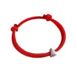 Red String Fu Lucky Bracelet - Bright Red