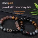 Black Gold Crystal Bracelet・Consecrated Luck & Energy