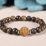 Consecrated Boxwood Carving Beads・Auspicious Wealth Charm