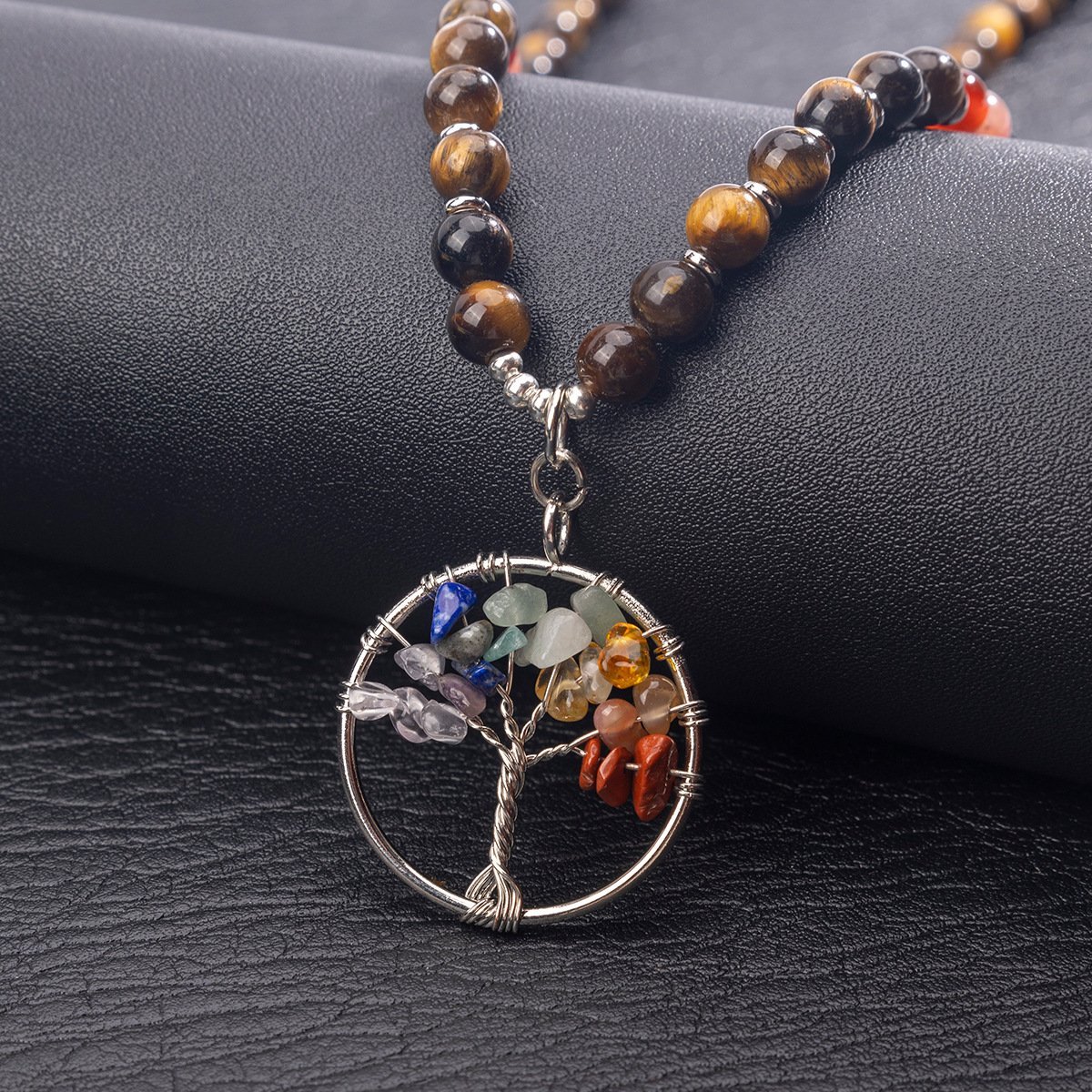 O1CN01Lo0l591Od14qJixZ7_2219519101727-0-cib.jpg Blessed Natural Amethyst Tree of Life Necklace • Auspicious Energy Activation - 图片 1