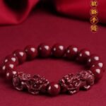 Consecrated Cinnabar Double Pixiu Bracelet・Wealth & Protection