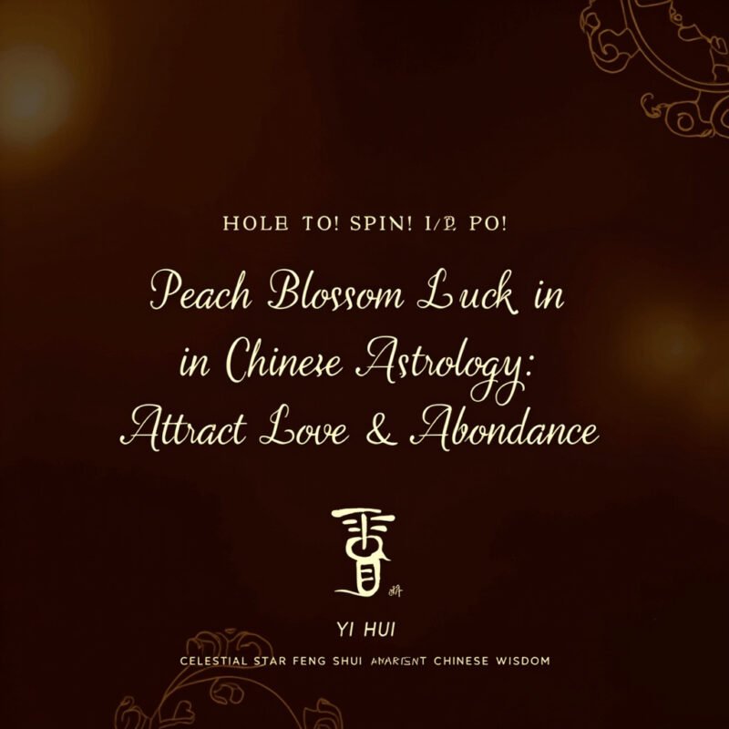 Peach Blossom Luck in Chinese Astrology: Attract Love & Abundance