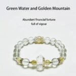 Blessed Green Water Crystal Bracelet – Divine Luck & Energy Shield